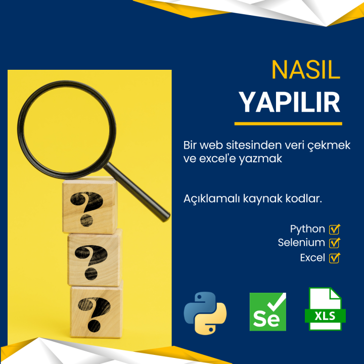 Web sitesinden Veri Çekmek ve Excel’e Yazmak